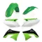ACERBIS Műanyag Idomelemek Kawasaki KXF 450 (2009-2011) Fekete*Zöld*Standard 10 AC 0013142