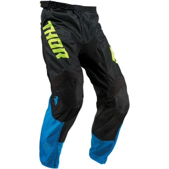 THOR YOUTH PULSE AIR ACID S9Y OFFROAD PANTS ELECTRIC BLUE/BLACK (18 * 20 * 22 * 24 * 26) 2903-1683