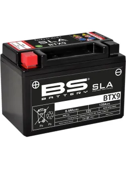 BS BATTERY SLA Gyárilag Aktivált AGM Karbantartásmentes Akkumulátor BS BTX9 SLA 300674