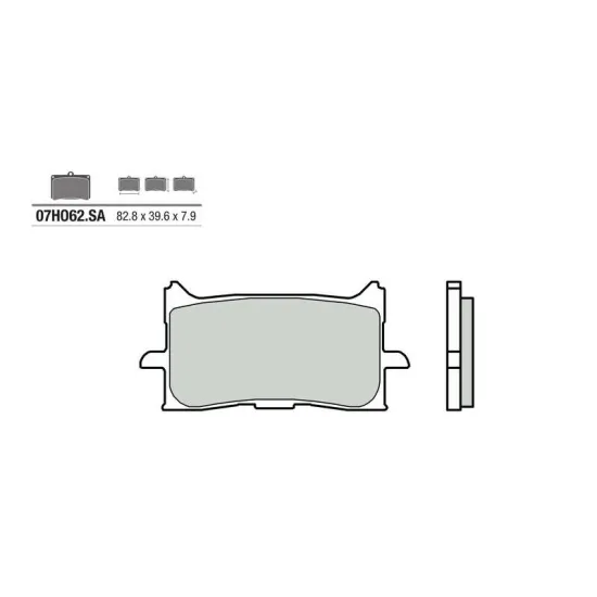 BREMBO Street Sintered Metal fékbetét - 07HO62SA 1036051 FR: 38800614