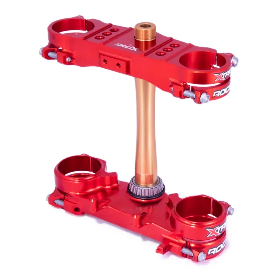 XTRIG ROCS Tech Triple Clamp Offset 22 mm - Red Honda CRF250R/450R 40101016